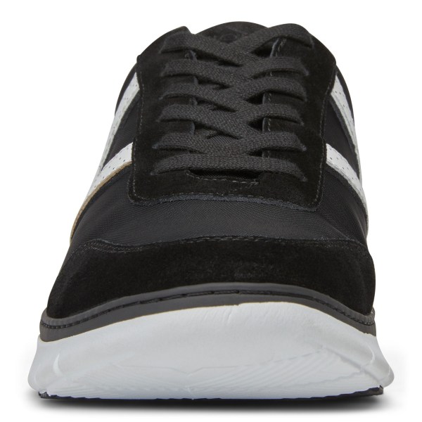 Vionic Trainers Ireland - Ansel Sneaker Black - Mens Shoes For Sale | ZVQOC-9503